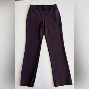 Theory Plum Straight Leg Dress Pants Size 2